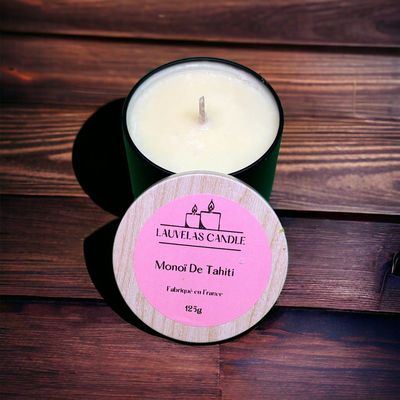 Bougie coulée monoï de Tahiti, 125 g